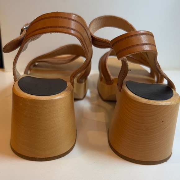 Swedish Hasbeens Tan Leather Mules - Picture 10 of 14